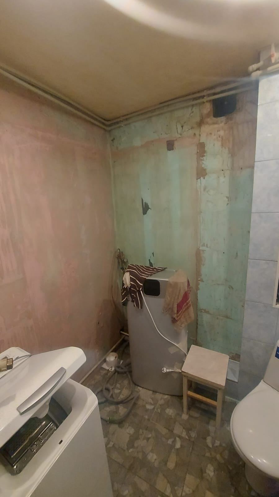 Telpa sagatavota hidroizolācijai un flīzēšanai